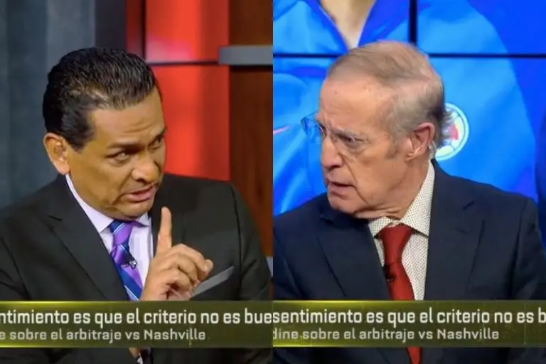 Felipe Ramos Rizo y José Ramón Fernández protagonizaron una discusión por el arbitraje del América vs Nashville SC - Capturas