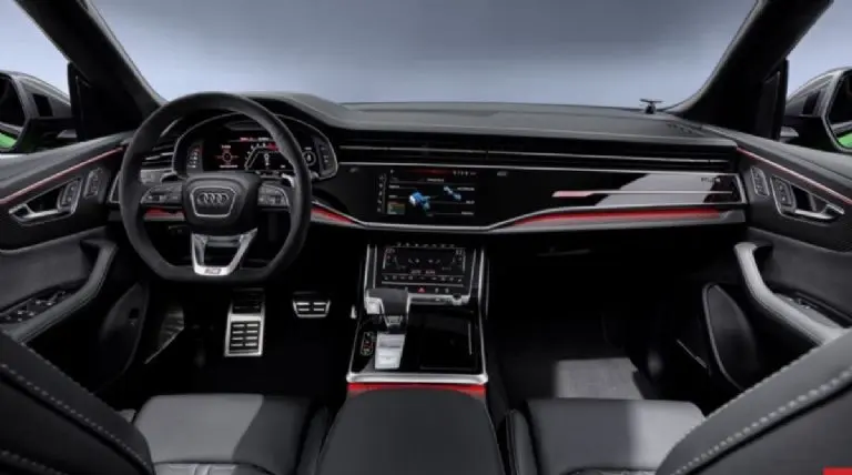 Este es el interior de la Audi RS Q8. audi.com
