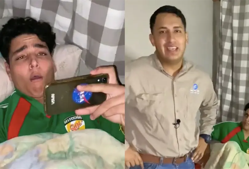 La curiosa grabación promocionando el internet de Megacable no tardó en volverse viral y ser compartida cientos de veces. La curiosa grabación promocionando el internet de Megacable no tardó en volverse viral y ser compartida cientos de veces.