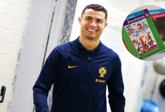 Cristiano Ronaldo es uno de los personajes que aparecen en los libros de la SEP.