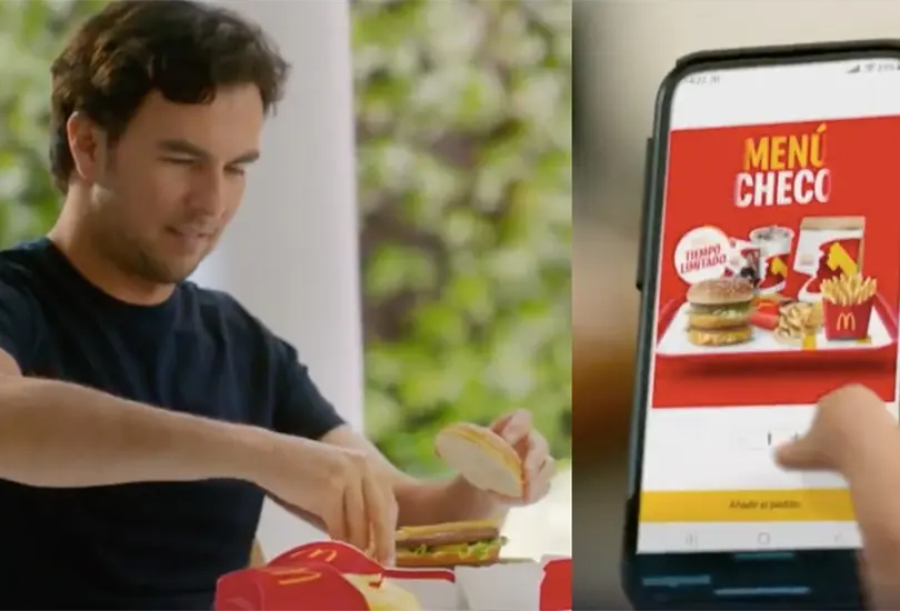 Checo Pérez ya tiene su menú en McDonalds. Checo Pérez ya tiene su menú en McDonalds.