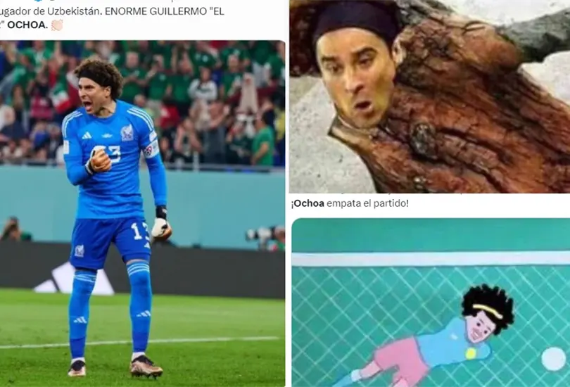 Guillermo Ochoa protagoniza los memes tras el empate de M&eacute;xico vs Uzbekist&aacute;n 