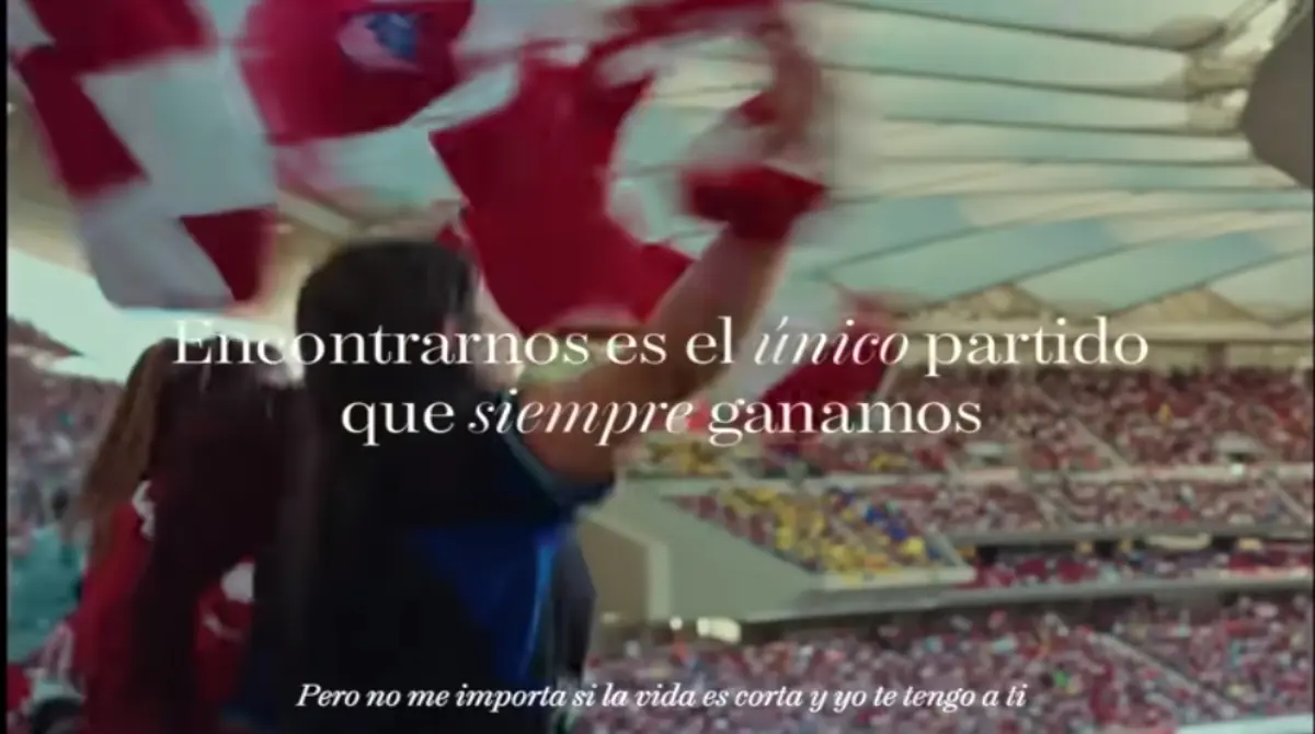 Aunque fue publicidad para la cerveza, en el comercial se hace alusi&oacute;n que el &uacute;nico partido que se puede ganar es cuando te encuentras con esa persona especial, que es el mismo mensaje de la canci&oacute;n.