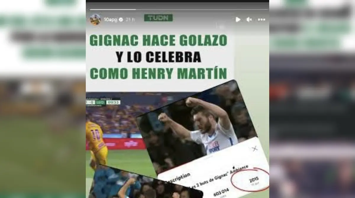 Incluso han sido exhibidos por André-Pierre Gignac luego de que dijeran que él le copió su festejo a Henry Martín, cuando en realidad el lo hacía desde hace años, en su etapa dentro de la Ligue 1.
