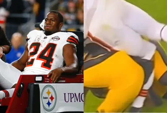 Nick Chubb sufrió una terrible lesión en el encuentro de Browns vs Steelers que podría retirarlo de la NFL.