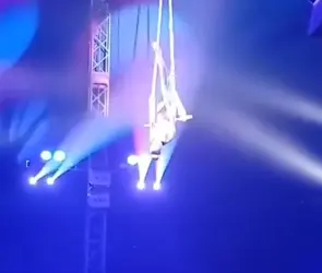 Trapecista cae al vacío en plena función de circo (VIDEO)