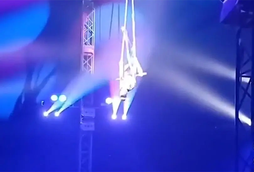 Mar&iacute;a Smetanova, trapecista rusa cay&oacute; de m&aacute;s de 10 metros de altura y se encuentra grave en el hospital