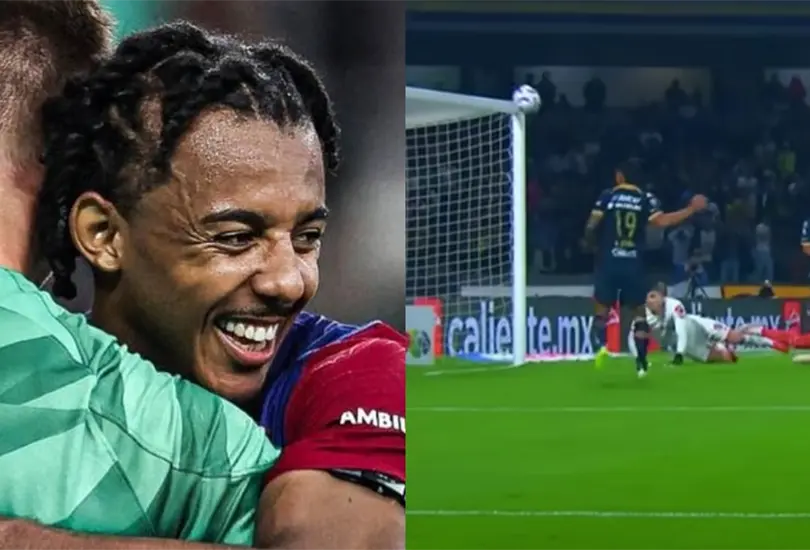 Jules Kound&eacute; se burl&oacute; de un futbolista de Pumas.