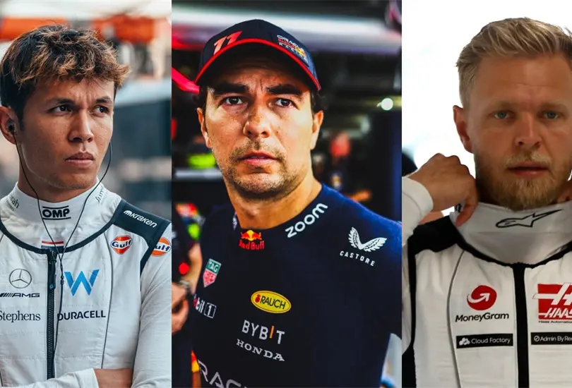 Checo P&eacute;rez recibi&oacute; duras cr&iacute;ticas de Alex Albon y Kevin Magnussen por su actuaci&oacute;n en el GP de Jap&oacute;n