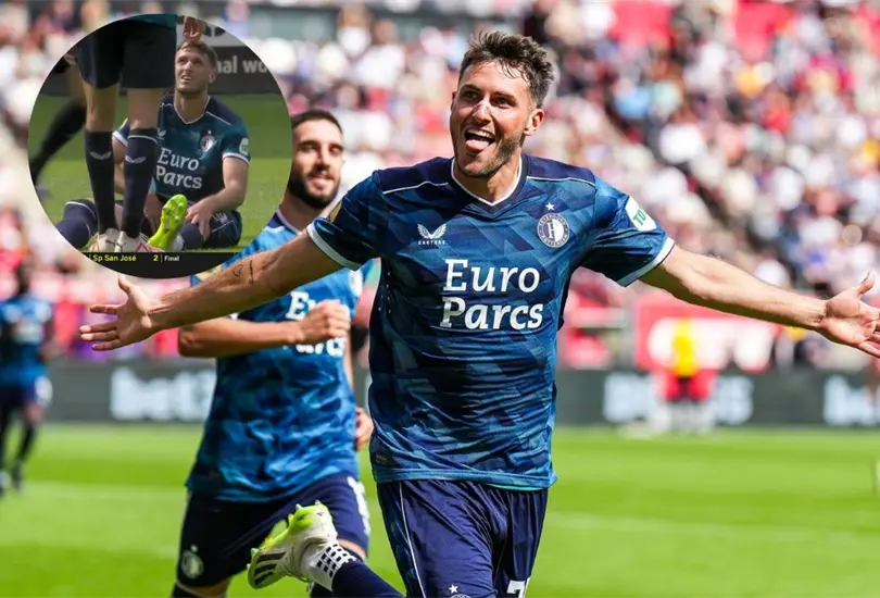 Santiago Giménez se lució con un golazo en el triunfo del Feyenoord, pero salió lesionado Santiago Giménez se lució con un golazo en el triunfo del Feyenoord, pero salió lesionado