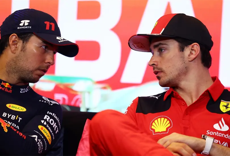 Checo Pérez y Charles Leclerc pelearon por un lugar en el podio en el GP de Italia 2023 Checo Pérez y Charles Leclerc pelearon por un lugar en el podio en el GP de Italia 2023