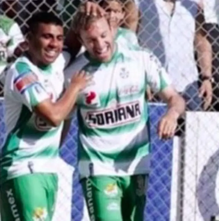 'Hachita' Ludueña y Matías Vuoso con Santos - @matiasv30