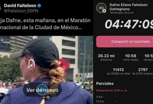 Tras los últimos rumores, el Maratón de la CDMX reveló si la hija de David Faitelson hizo trampa en la última edición. Tras los últimos rumores, el Maratón de la CDMX reveló si la hija de David Faitelson hizo trampa en la última edición.