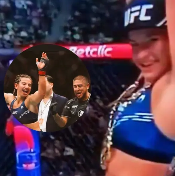 Peleadora de UFC baila twerk frente a su rival en plena pelea (VIDEO)