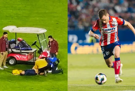 Un aficionado se lesionó al medio tiempo del Atlético de San Luis vs Santos.