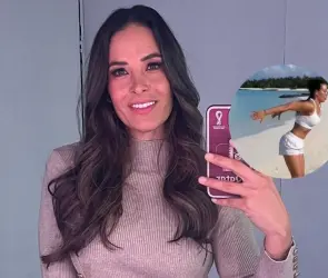 Gina Holguín presume rutina de ejercicio en la playa (VIDEO)