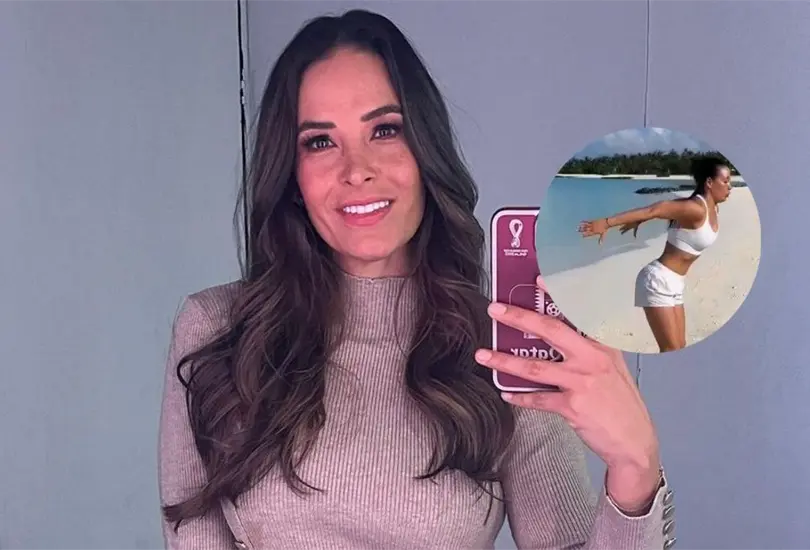 La presentadora presumi&oacute; sus grandes cualidades para el ejercicio en plena orilla del mar.