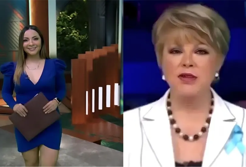 La presentadora record&oacute; a su colega luego de que un ataque de tos le quitara la voz en plena transmisi&oacute;n en vivo.
