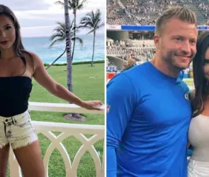 NFL: ella es Veronika Khomyn, la esposa de Sean McVay, el coach de Los Ángeles Rams