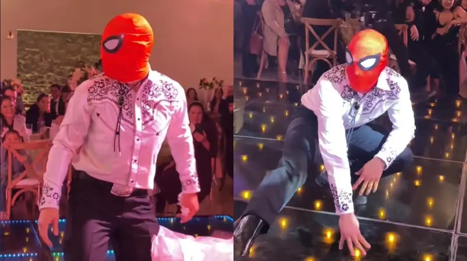 El novio no dud&oacute; en darle una gran sorpresa a sus invitados tras imitar al reconocido superh&eacute;roe de Marvel.