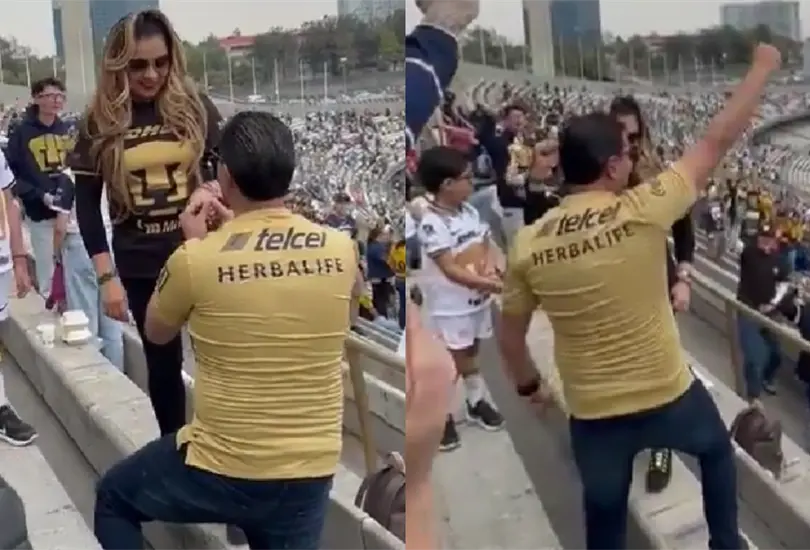 Al grito del Goya estos fans de Pumas se dieron el s&iacute;.