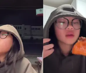 Chica asiática se vuelve viral en TikTok por pedir y comer tacos de birria (VIDEO)