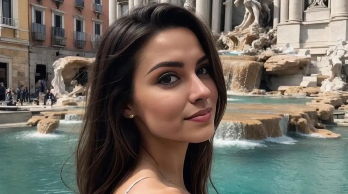 Aunque sus fotografías muestran un estilo de vida completamente lujoso, la realidad es que ni esos viajes ni ella existen, ya que se trata de una modelo hecha con Inteligencia Artificial.