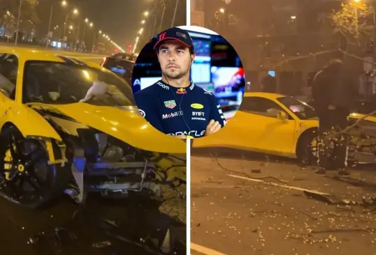 Las actuaciones de Checo Pérez inspiraron a este conductor a imitarlo, pero estrelló su auto de lujo