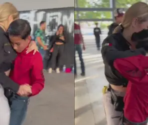 Alumno baila quebradita con su maestra y se viraliza (VIDEO)