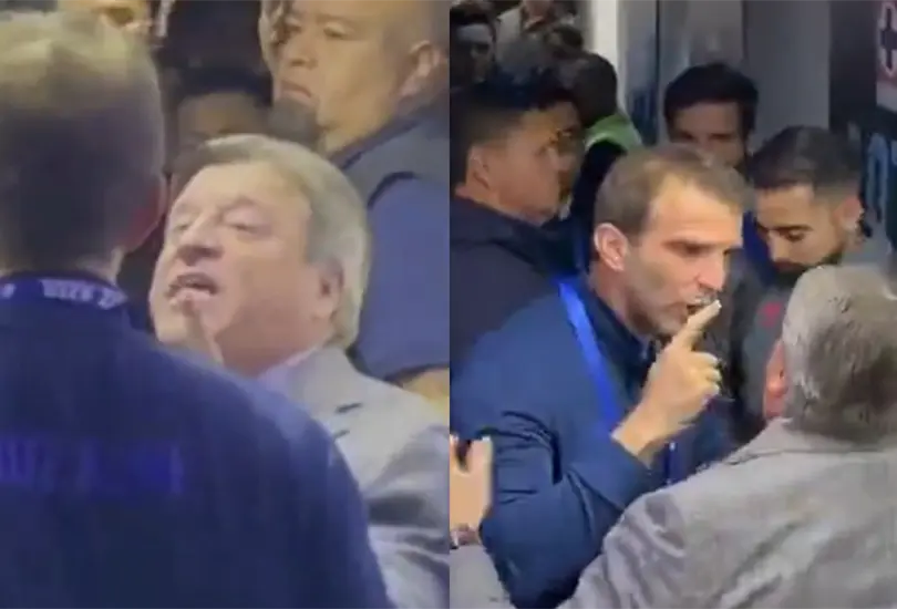 Los protagonistas fueron captados en una dura discusi&oacute;n luego de algunas declaraciones del t&eacute;cnico mexicano.