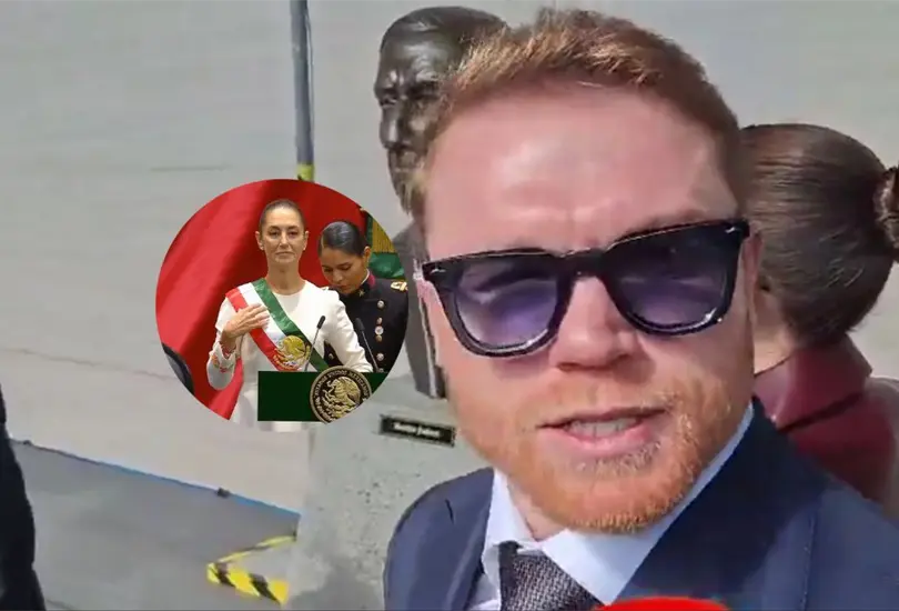 El boxeador sorprendi&oacute; con su presencia en el evento y habl&oacute; ante los medios.