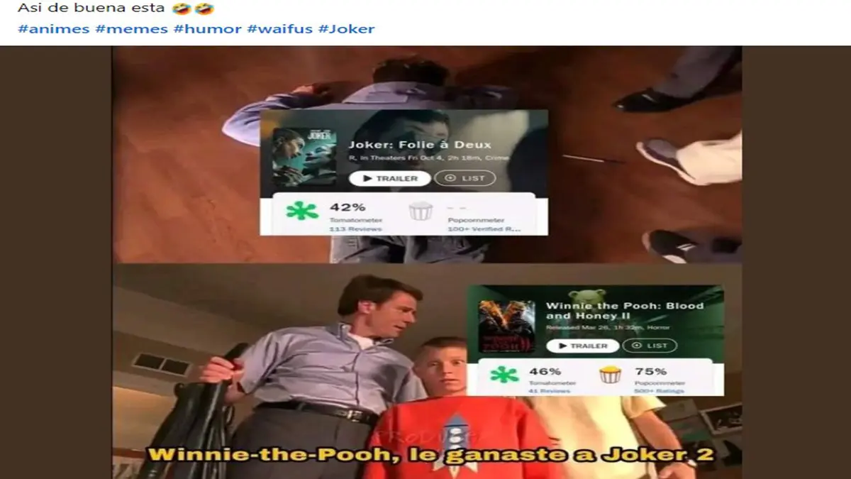 Y claro, Joker: Folie à Deux ya ha generado un escandalo debido a que es superada por películas destrozadas por la crítica en plataformas especializadas. 
