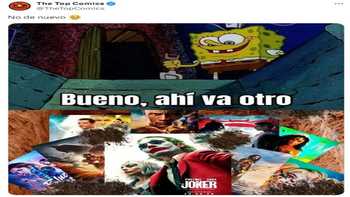 Por supuesto que no podía faltar aquel meme que menciona que DC 'enterró' un nuevo personaje, debido a los fracasos que ha tenido la empresa en el cine.