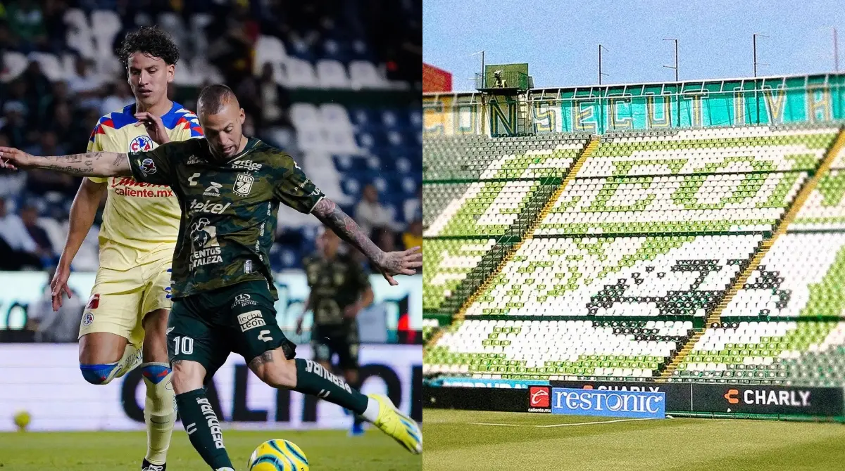  El León "limpió" su estadio para el partido vs América. 