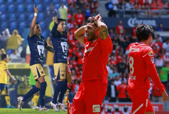 Toluca y Pumas buscan meterse directo a la liguilla del Apertura 2024