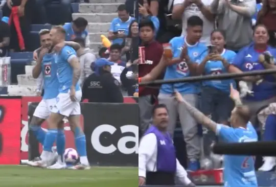 Aficionados de Cruz Azul logran meter a su perrito al estadio