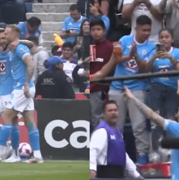 Afición de Cruz Azul mete perro al estadio (VIDEO)