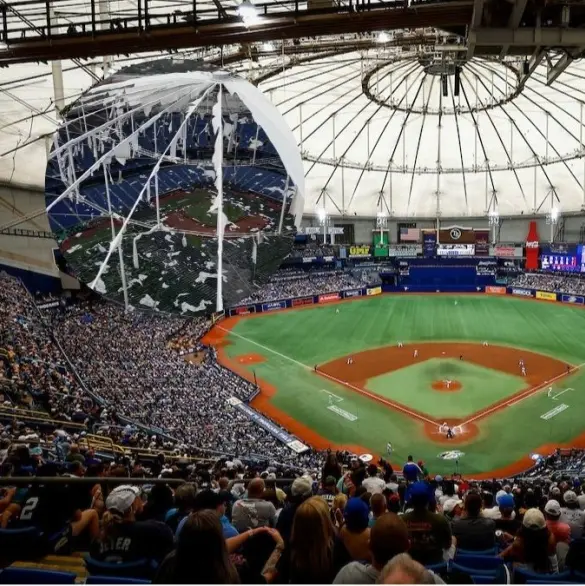 Tropicana Field y otros estadios dañados por fenómenos climatológicos