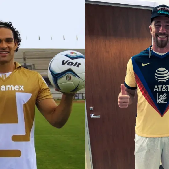 Jugadores de NFL con jerseys de equipos de la Liga MX