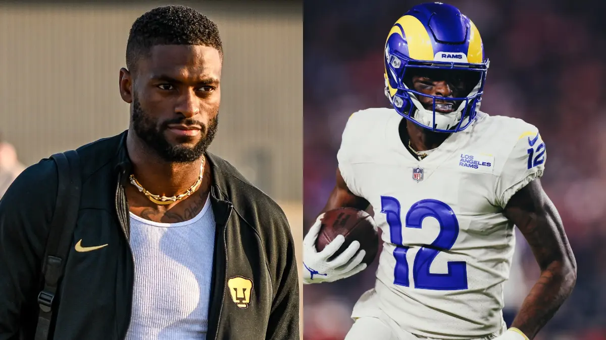 Van Jefferson. El receptor abierto de los Pittsburgh Steelers portó una chamarra de los Pumas de la UNAM en su llegada a Las Vegas para disputar el partido de la Semana 6 de la NFL ante los Raiders.