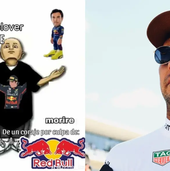 Checo Pérez es víctima de los memes tras ser superado por Russell