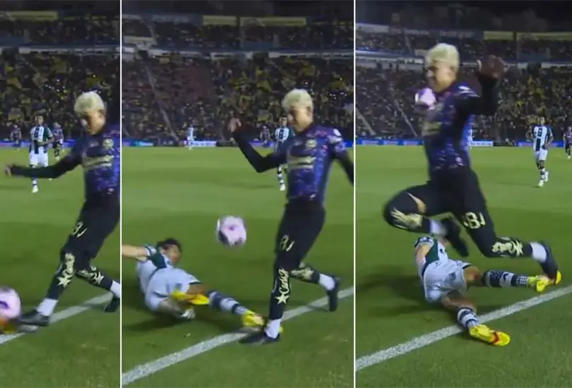 La acci&oacute;n que cambi&oacute; el rumbo del partido que disputaron Am&eacute;rica y Santos Laguna.