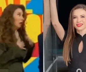 Ingrid Coronado sufre descuido en transmisión en vivo (VIDEO)