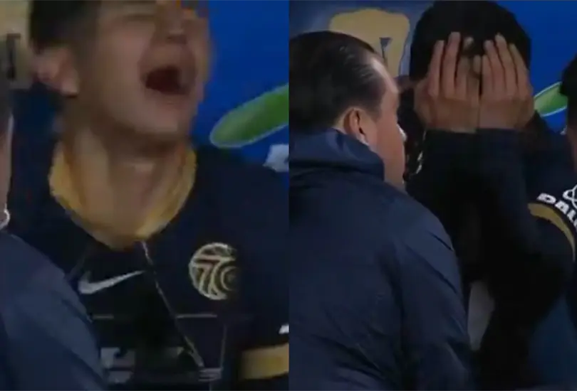 Michell Rodr&iacute;guez se lesion&oacute; a los 25 segundos de haber entrado a la cancha.