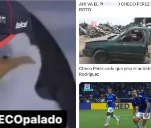 Checo Pérez vuelve a ser víctima de memes tras quedar en último lugar