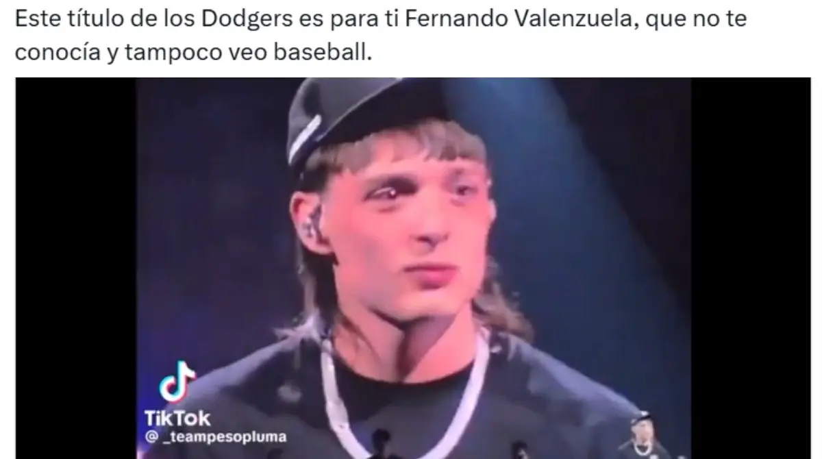 Principalmente por la reciente partido de Fernando Valenzuela