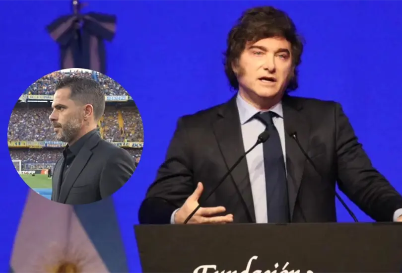Javier Milei se burló de Fernando Gago. Javier Milei se burló de Fernando Gago.