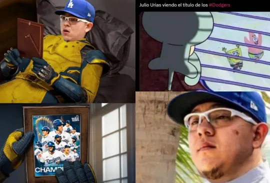 Julio Urías fue víctima de memes tras la coronación de Los Dodgers.