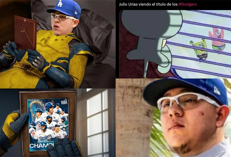 Julio Ur&iacute;as fue v&iacute;ctima de memes tras la coronaci&oacute;n de Los Dodgers.