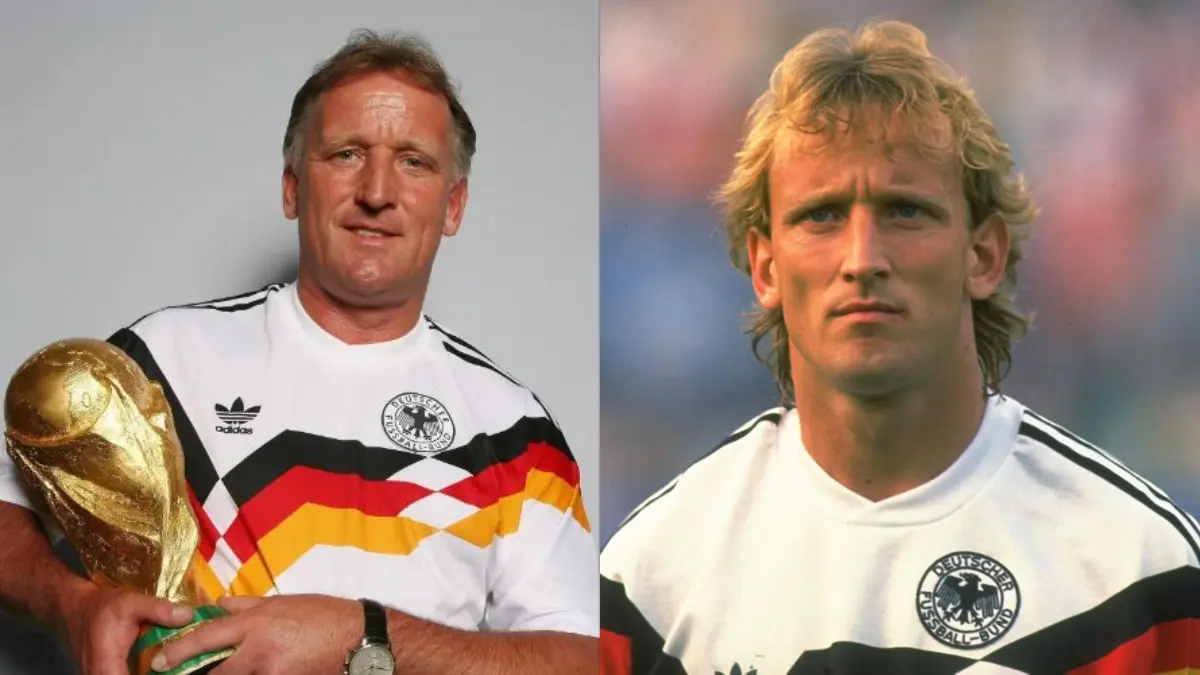 Andreas Brehme. Fue jugador de clubes como: Bayern Múnich, Inter de Milán y Zaragoza; además de formar parte de la Selección Alemana que fue campeona en el Mundial de 1990, falleció a los 63 años debido a un paro cardiaco luego de ser ingresado en una clínica en Múnich, lateral y centrocampista que será recordado por su gran habilidad con ambas piernas.
